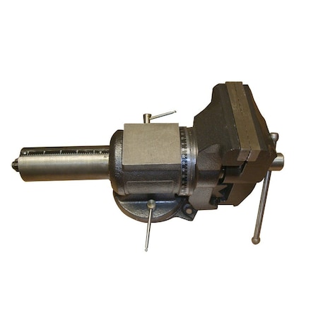 Big Horn 5 Inch Multi-Purpose Vise with 360 Deg. Swivel Base & Steel Jaws 19306